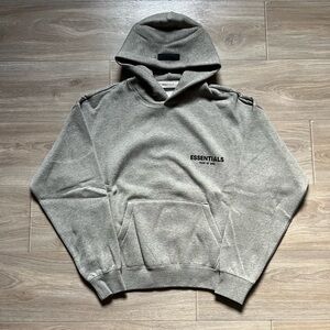 Essentials Fear Of God Dark Oat Hoodie - Size S